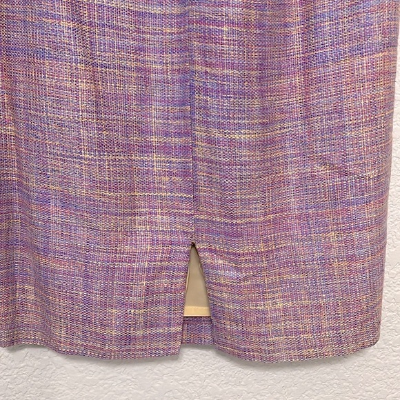 Kay Unger Vintage Silk Floral Tweed Pinup Dress - Picture 11 of 16